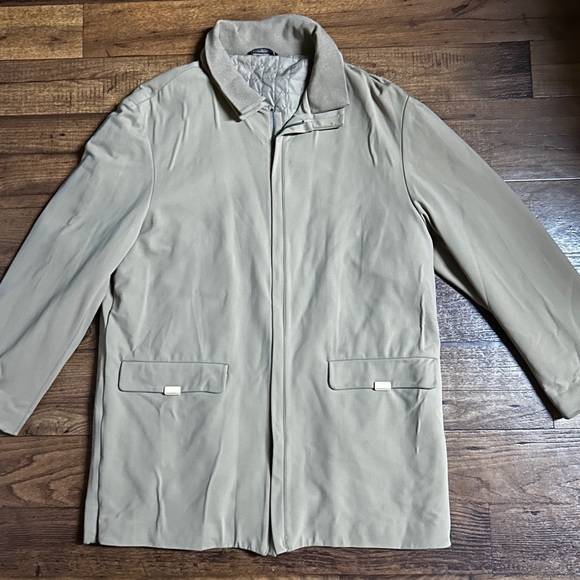 Dimensione ~ Vintage ~ Men’s X-Large ~ Beige ~ Made in Italy ~ Trench Coat - Picture 9 of 15